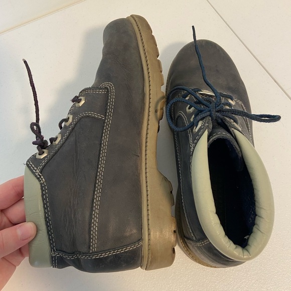 Timberland women’s Nellie double navy Nubuck leather medium‎ boots waterproof 7 - Picture 4 of 10